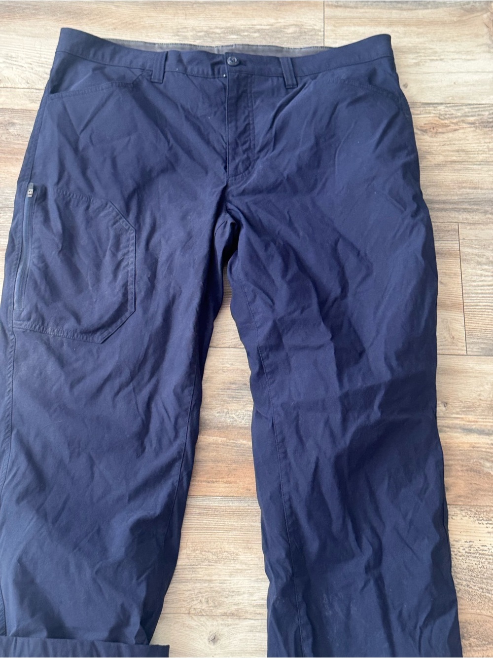 Eddie Bauer Fleece Lined Tech Pants Navy Blue 38x30